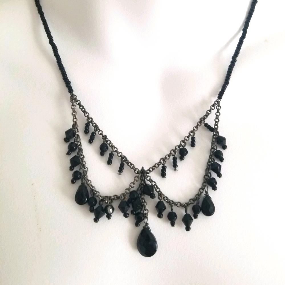 Dramatic Black Necklace